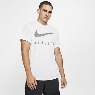 Tricouri Nike Dri-FIT Swoosh Training Barbati Albi | AJUG-24895